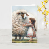 Ich Liebe dir das große Ewe Karte (Gelbe Blume)