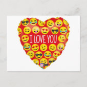 Ich Liebe dir das Herz Postkarte (Vorderseite)