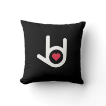 Ich Liebe dir das schwarze Kissen