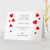 Ich Liebe dir, dass du die Herzen fallst Karte (Gelbe Blume)