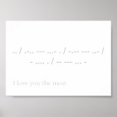 Ich Liebe dir den Morgendsten Code Poster (Vorne)