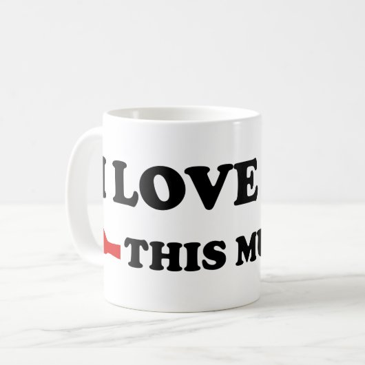 Ich Liebe dir diese offenen Arme Kaffeetasse (Vorderseite Links)