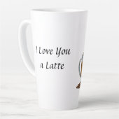 Ich Liebe dir ein Latte 17 oz. Mug Milchtasse (Linke Ecke)