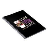 Ich Liebe dir ein Latte Notizblock (Rechte Seite)