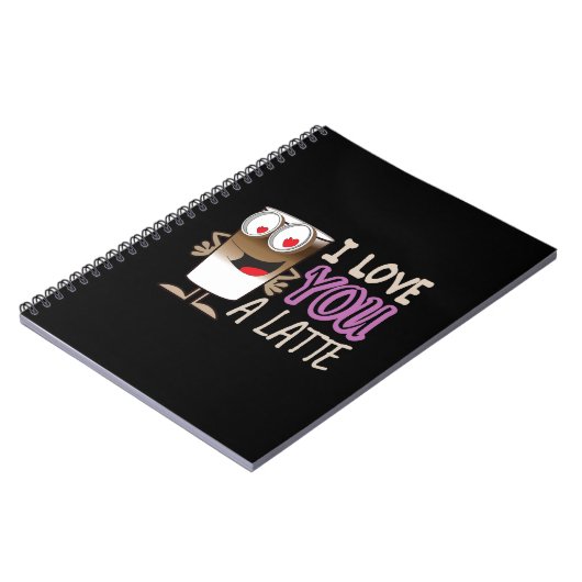 Ich Liebe dir ein Latte Notizblock (Linke Seite)