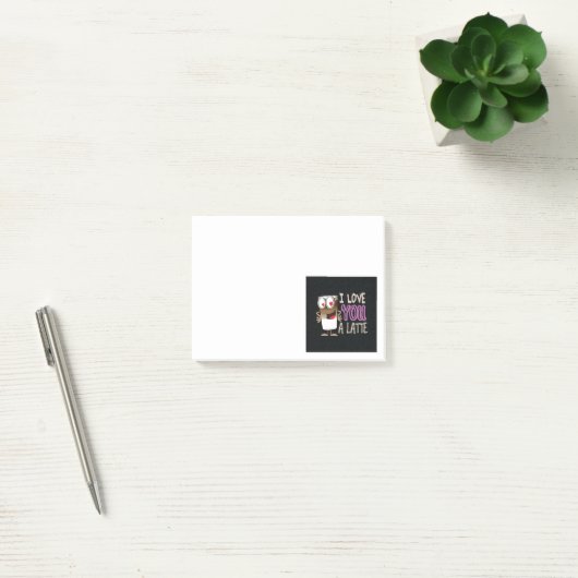 Ich Liebe dir ein Latte Post-it Klebezettel (Büro)