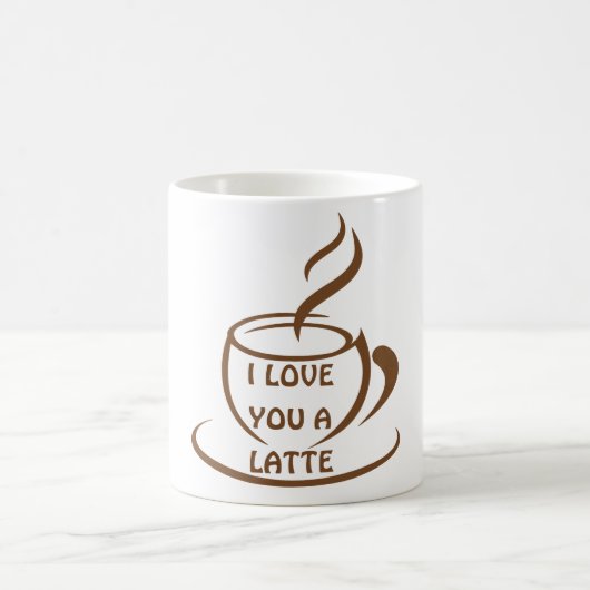 Ich Liebe dir ein romantisches, lustiges Design Kaffeetasse (Mittel)