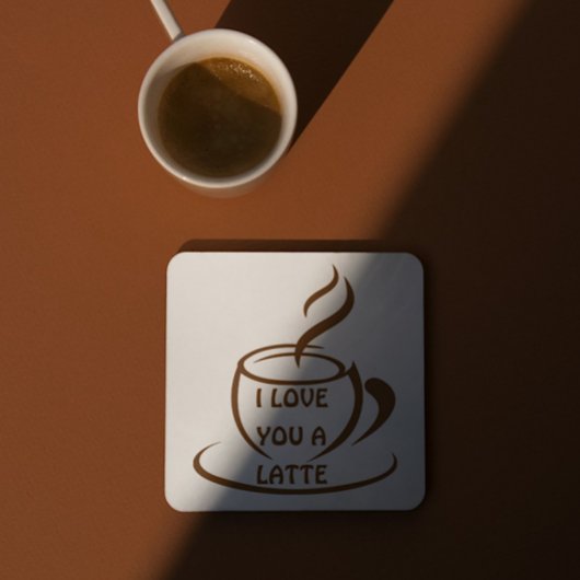 Ich Liebe dir ein romantisches, lustiges Design Rechteckiger Pappuntersetzer