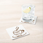 Ich Liebe dir ein romantisches, lustiges Design Rechteckiger Pappuntersetzer (Vor Ort)