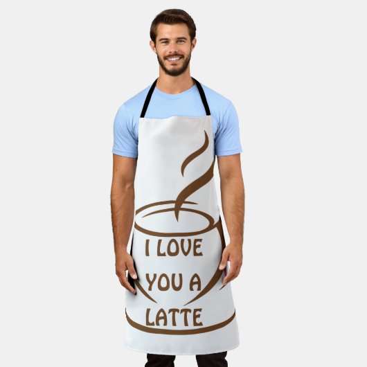 Ich Liebe dir ein romantisches, lustiges Design Schürze (Getragen)