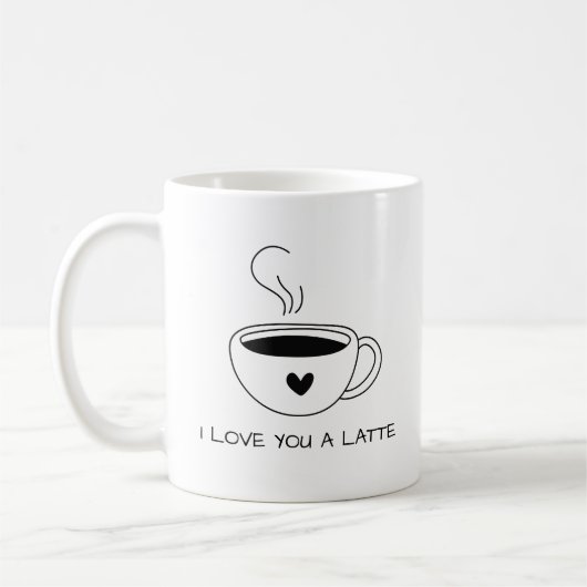 Ich Liebe dir ein spätniedlich Kaffeetasse (Links)