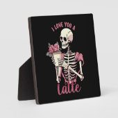 Ich Liebe dir ein Valentinstag Skelett Fotoplatte (Vorderseite)