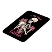 Ich Liebe dir ein Valentinstag Skelett Magnet (Linke Seite)
