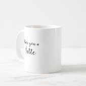 Ich Liebe dir eine Latte-Kaffee-Tasse Kaffeetasse (Vorderseite Links)
