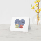 Ich Liebe dir eine Latte! Karte (Gelbe Blume)