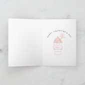 Ich Liebe dir eine Latte Kawaii Coffee Cup Valenti Karte (Innenseite)