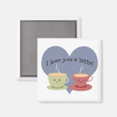 Ich Liebe dir eine Latte! Magnet (Vorderseite/Rückseite)