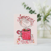 Ich Liebe dir eine Latte Postkarte (Stehend Vorderseite)