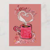 Ich Liebe dir eine Latte Postkarte (Vorderseite)