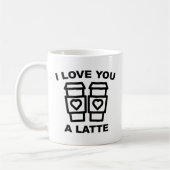 Ich Liebe dir eine letzte Zwei-Tonen-Kaffee-Tasse Kaffeetasse (Links)