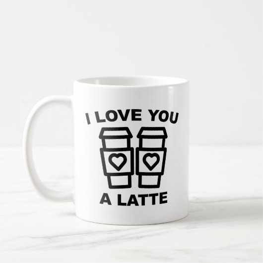Ich Liebe dir eine letzte Zwei-Tonen-Kaffee-Tasse Kaffeetasse (Links)