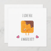 Ich Liebe dir eine lustige, niedliche Wortkarte Einladung (Vorne/Hinten)