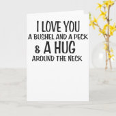 Ich Liebe dir einen Buschhaufen und einen Haufen u Karte (Gelbe Blume)