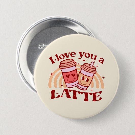Ich Liebe dir einen Latein Button (Vorne & Hinten)