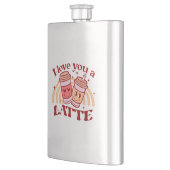 Ich Liebe dir einen Latein Flachmann (Links)