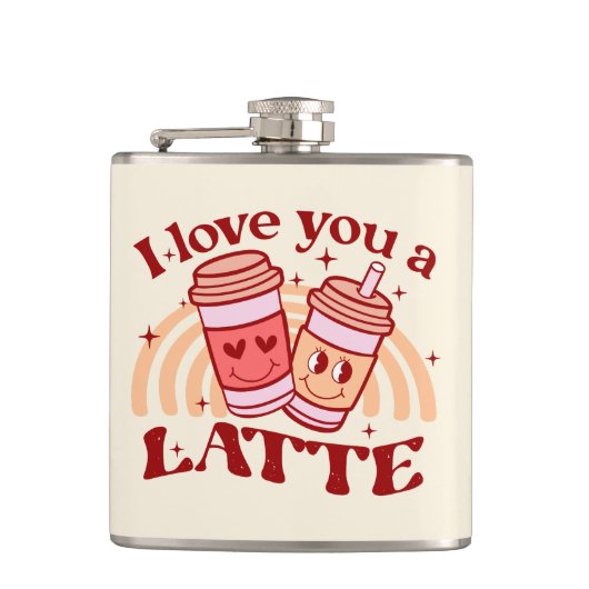 Ich Liebe dir einen Latein Flachmann (Vorderseite)