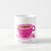 Ich Liebe dir einen Latein Kaffeetasse (Mittel)