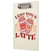 Ich Liebe dir einen Latein Klemmbrett (Links)