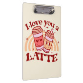Ich Liebe dir einen Latein Klemmbrett (Rechts)