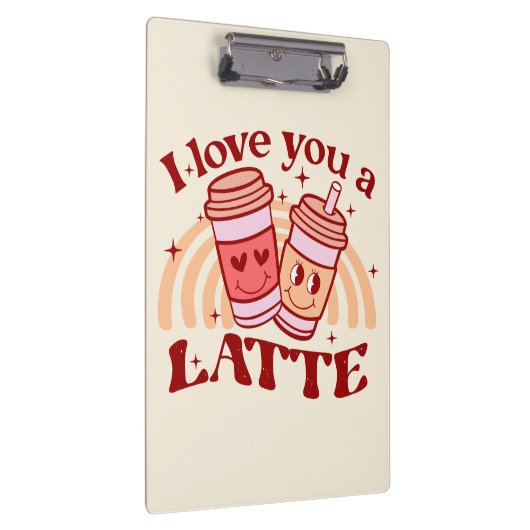 Ich Liebe dir einen Latein Klemmbrett (Rechts)