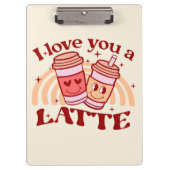 Ich Liebe dir einen Latein Klemmbrett (Vorderseite)