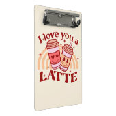 Ich Liebe dir einen Latein Mini Klemmbrett (Schrägansicht)