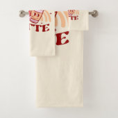 Ich Liebe dir einen Latein | Niedlicher Kaffee-Pok Badhandtuch Set (Insitu)