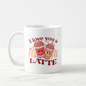 Ich Liebe dir einen Latein | Niedlicher Kaffee-Pok Kaffeetasse (Links)