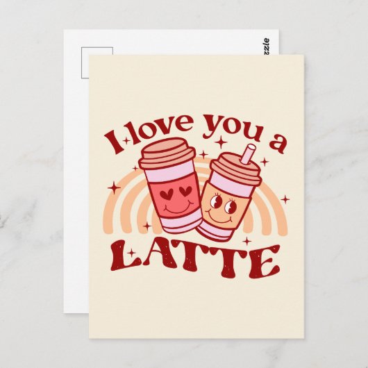 Ich Liebe dir einen Latein Postkarte (Vorne/Hinten)