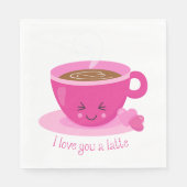 Ich Liebe dir einen Latein Serviette (Vorderseite)