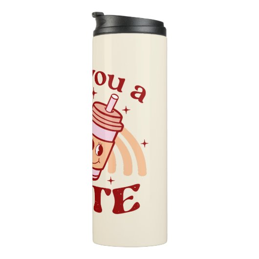 Ich Liebe dir einen Latein Thermosbecher (Nach rechts gedreht)