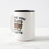 Ich Liebe dir einen Latein Zweifarbige Tasse (Vorderseite Links)