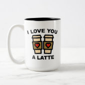 Ich Liebe dir einen Latein Zweifarbige Tasse (Links)