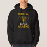 Ich Liebe dir einen Latke Funny jwish Pub Hanukkah Hoodie<br><div class="desc">Ich Liebe dir einen Latke Funny Jüdischen Pub Hanukkah Chanukah</div>