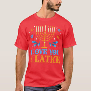 Ich Liebe dir einen Latke Funny jwish Pub Hanukkah T-Shirt