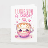 Ich Liebe dir einen Latte Funny Valentine Day Karte (Vorderseite)
