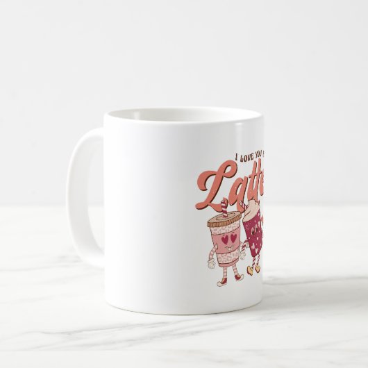 Ich Liebe dir einen Latte Kaffeetasse (Vorderseite Links)