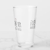 Ich Liebe dir einen Stall und einen Hahn Glas (Links)