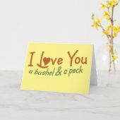 Ich Liebe dir einen Stall und einen Hahn Karte (Gelbe Blume)