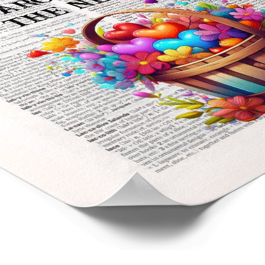 Ich Liebe dir einen Stall und einen Hals und Umarm Poster (Ecke)